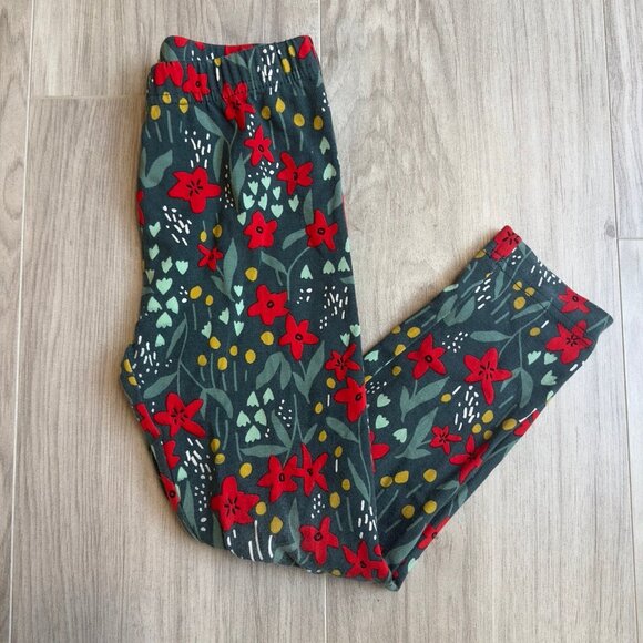 Hanna Andersson Poinsettia Holiday Leggings - Picture 1 of 3
